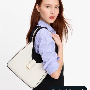 NWT Retail Kate Spade New York Dakota Smooth Leather Hobo Bag Cream Original PKG